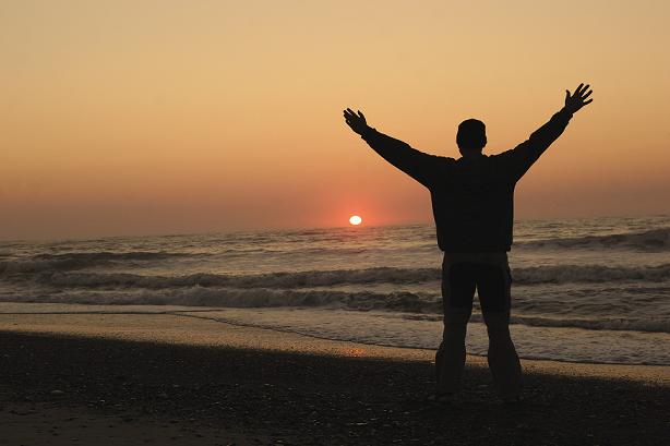 sunset ber der Nordsee